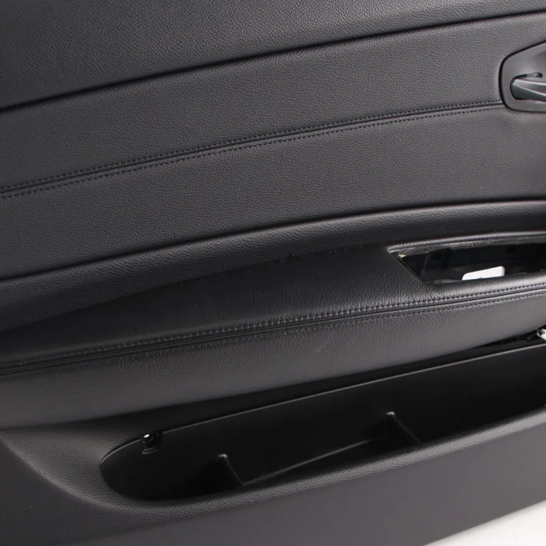 BMW 1 E88 Convertible Front Left N/S Trim Panel Door Card Leather Boston Black