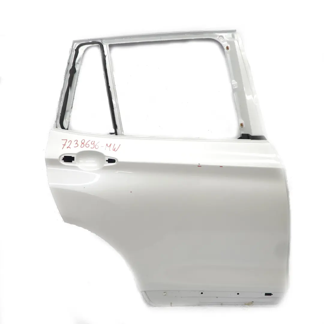 BMW X3 F25 Door Rear Right O/S Mineralweiss Mineral White Metallic - A96