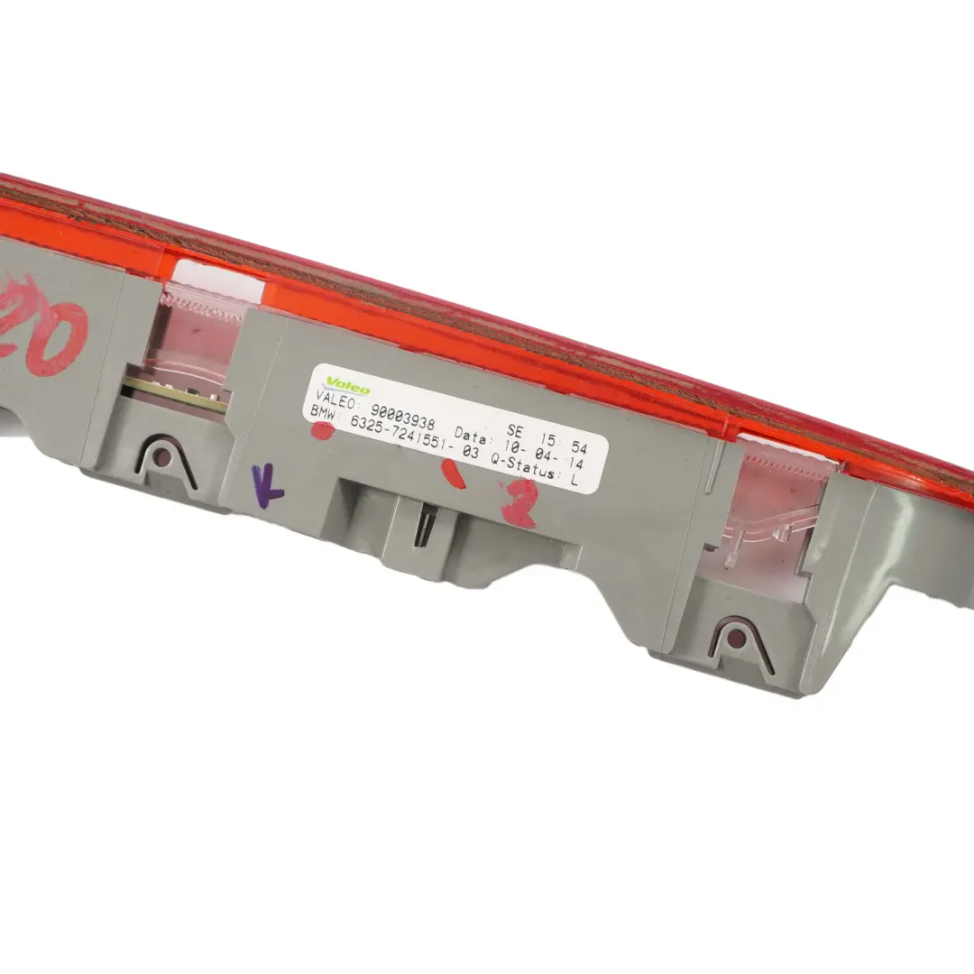 Tercera luz de freno BMW F20 F21 Luz de freno trasera Rojo 7241551