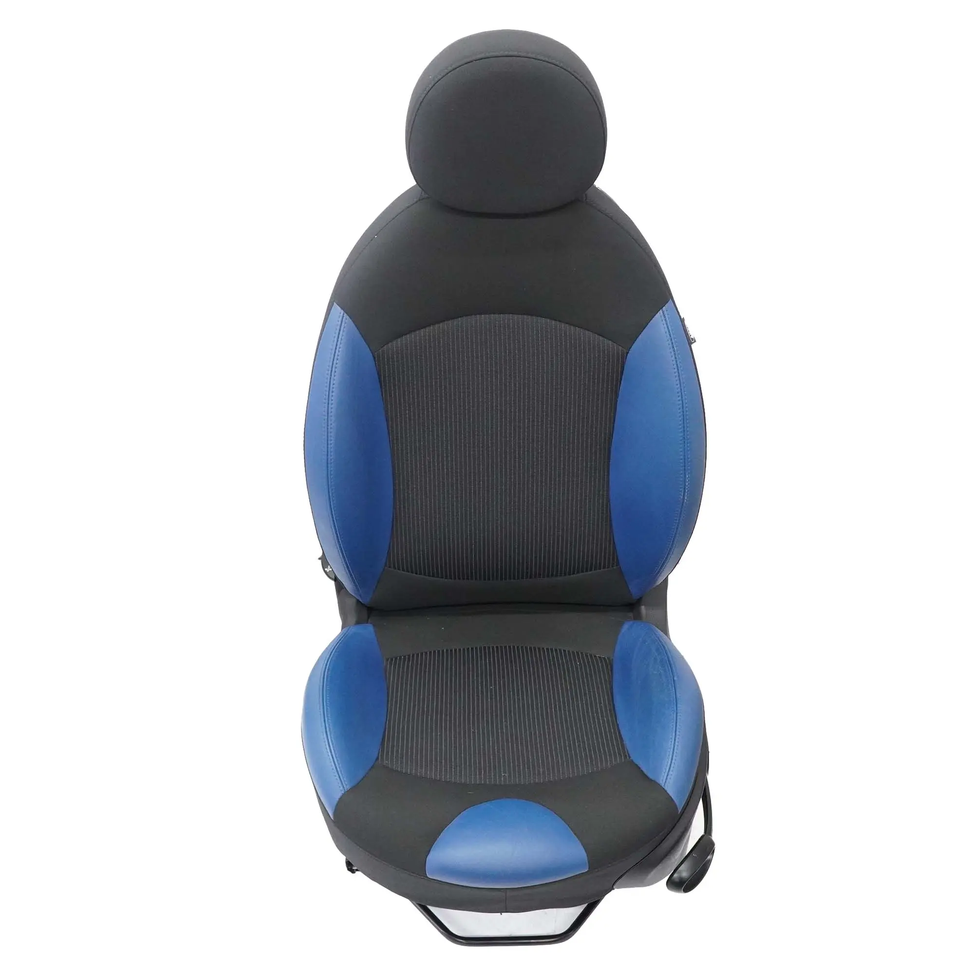 Front Seat Mini R56 R57 Left N/S Sport Half Leather Black Pacific-Blue Interior