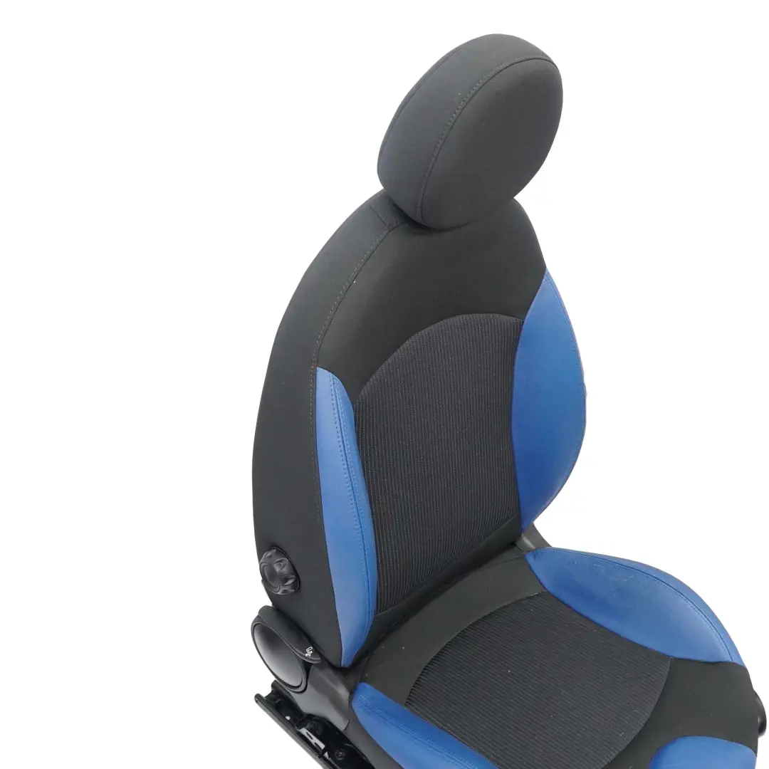 Mini R56 R57 Izquierdo Sport Medio Cuero Negro Interior Pacific-Blue Asiento 