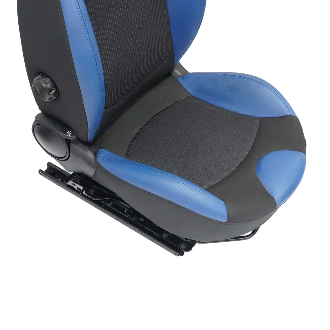 Mini R56 R57 Izquierdo Sport Medio Cuero Negro Interior Pacific-Blue Asiento 