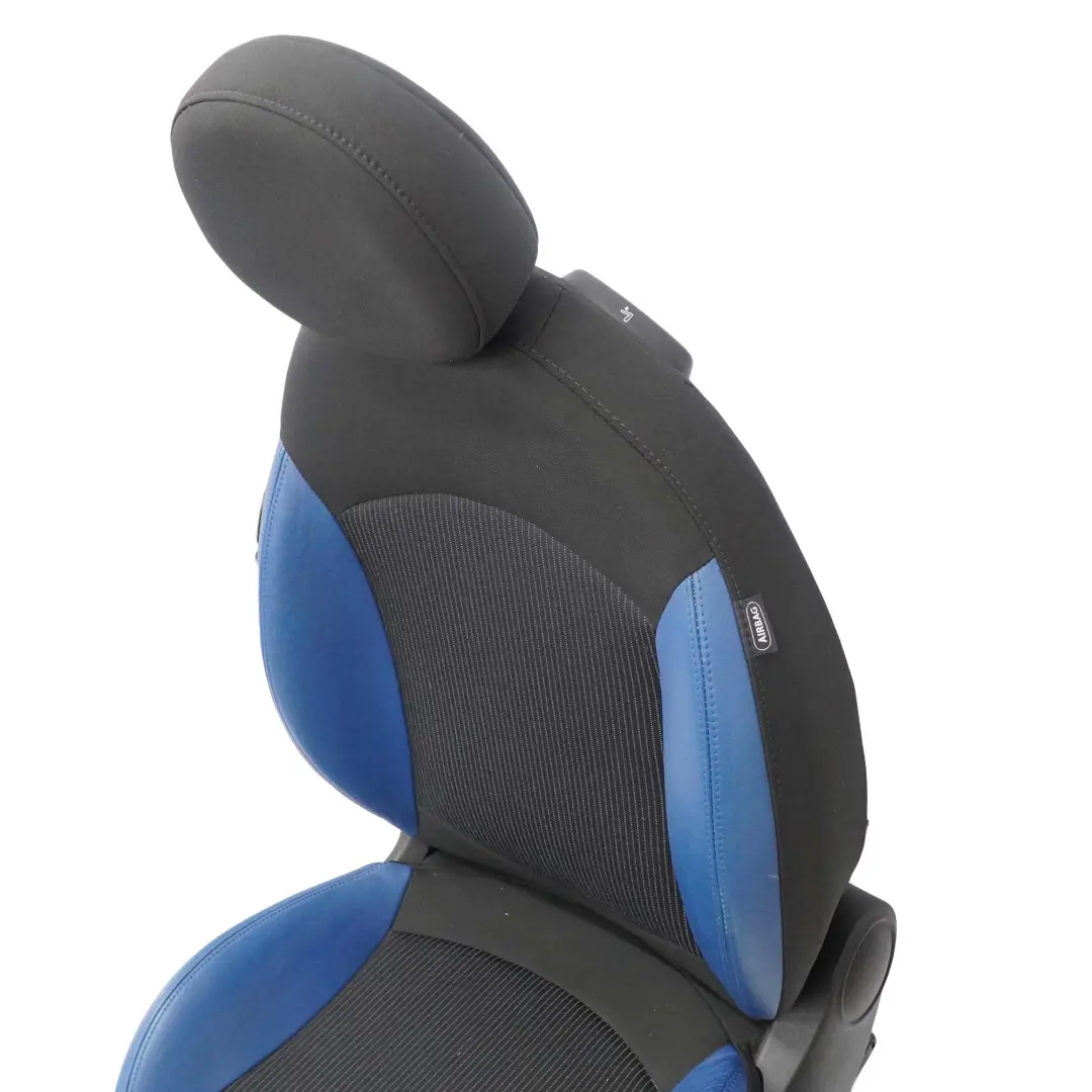 Mini R56 R57 Izquierdo Sport Medio Cuero Negro Interior Pacific-Blue Asiento 