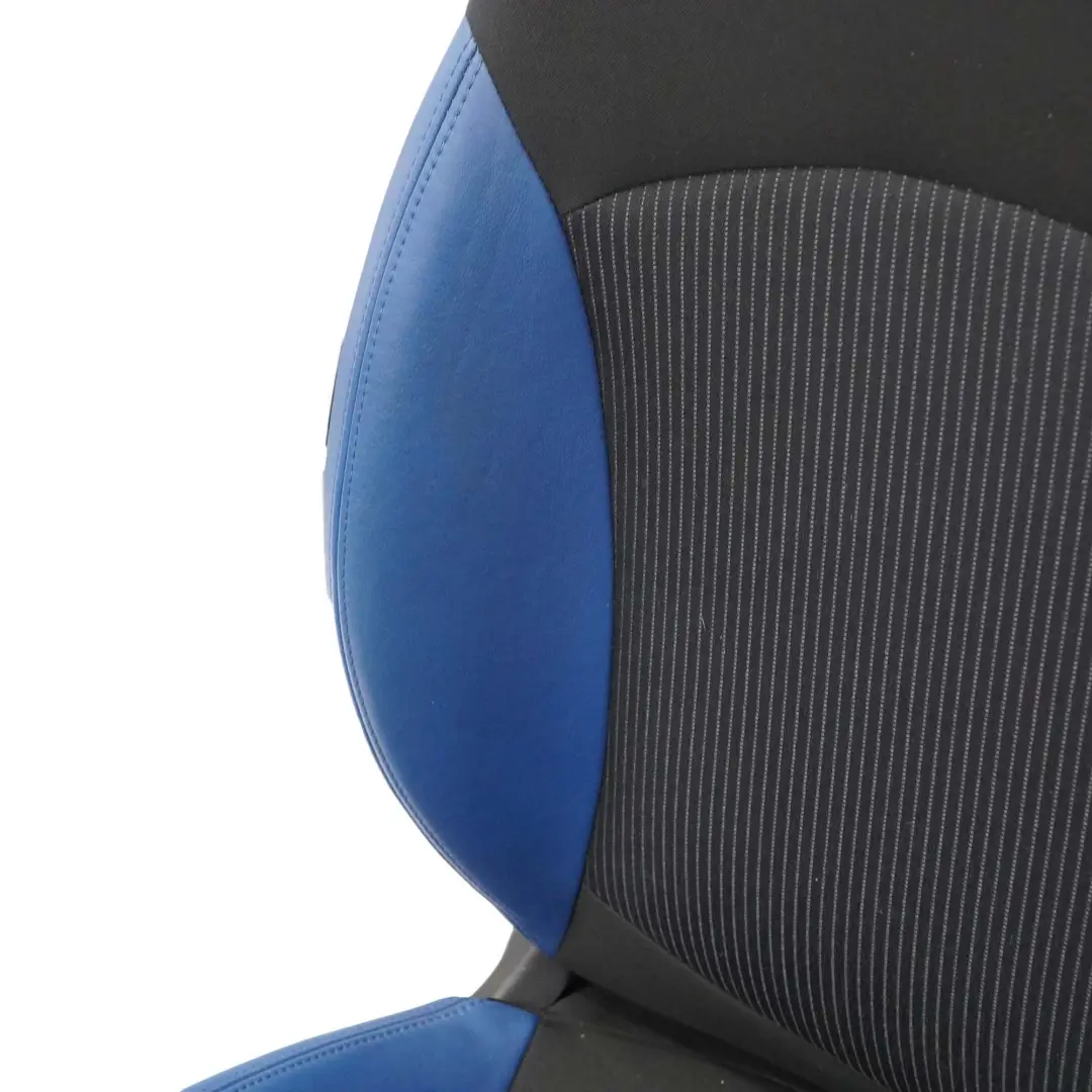 Mini R56 R57 Izquierdo Sport Medio Cuero Negro Interior Pacific-Blue Asiento 