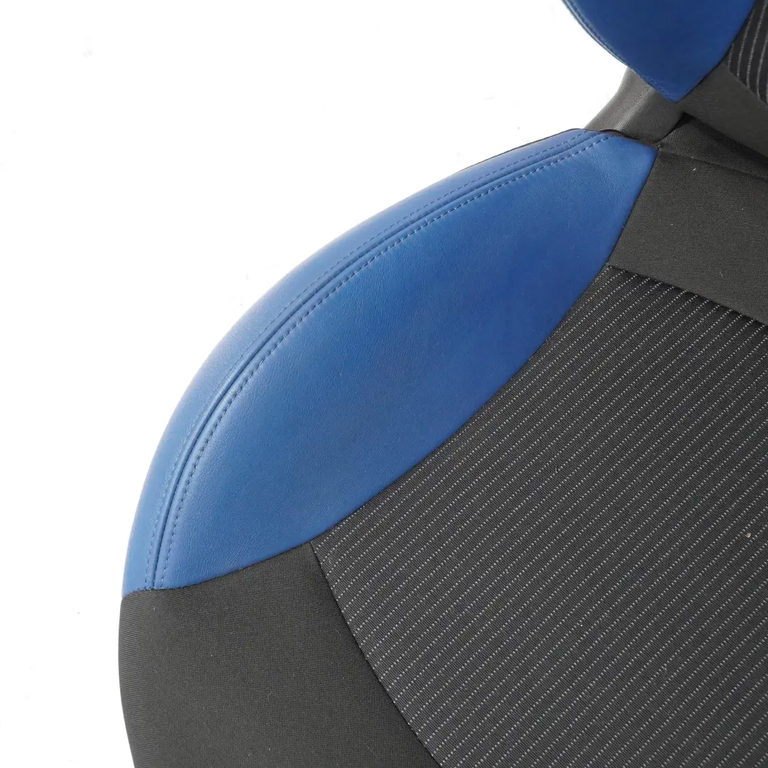 Mini R56 R57 Izquierdo Sport Medio Cuero Negro Interior Pacific-Blue Asiento 