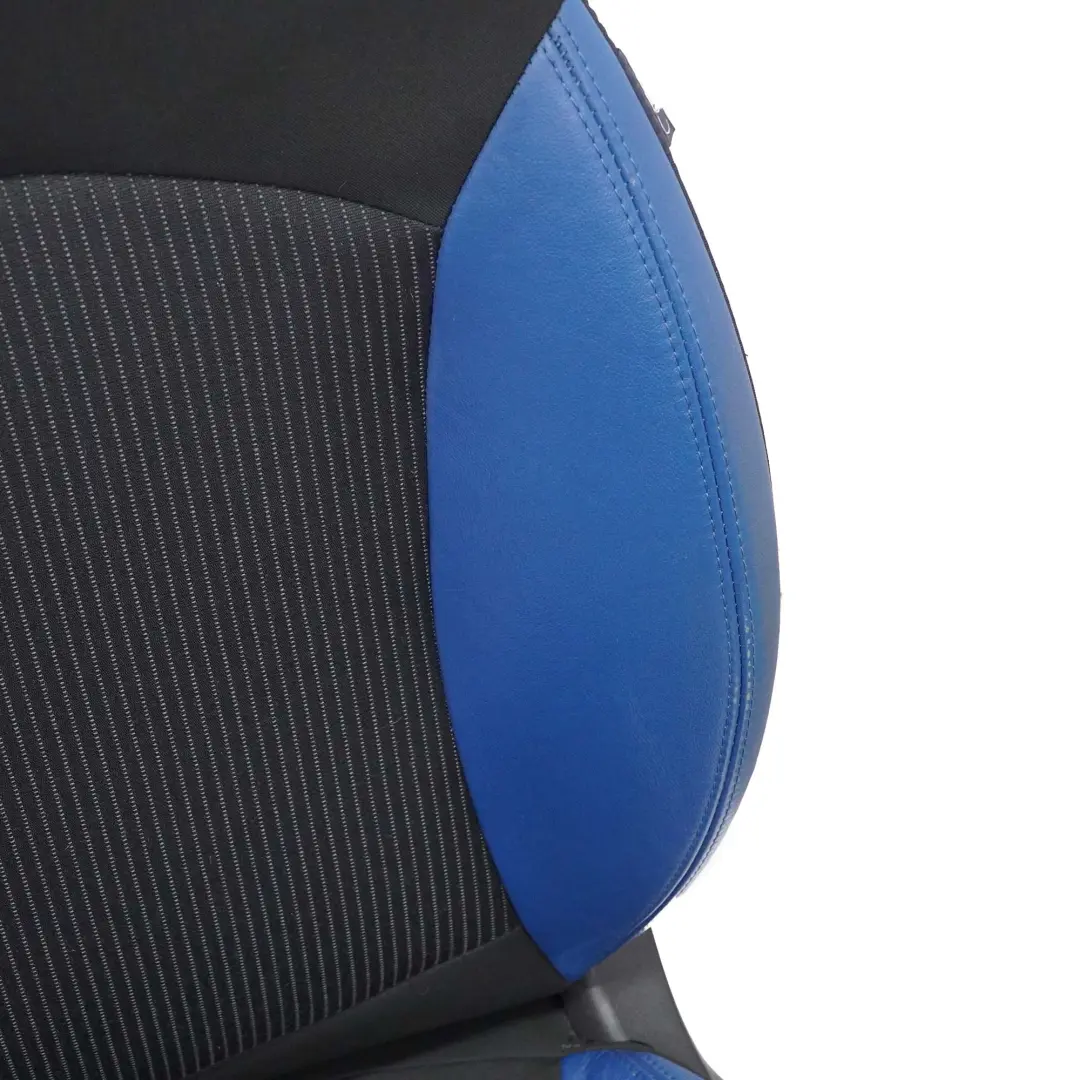 Mini R56 R57 Izquierdo Sport Medio Cuero Negro Interior Pacific-Blue Asiento 