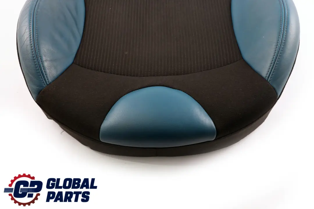 Mini Cooper R55 R56 Front Right O/S Sport Seat Cover Half Leather Blue