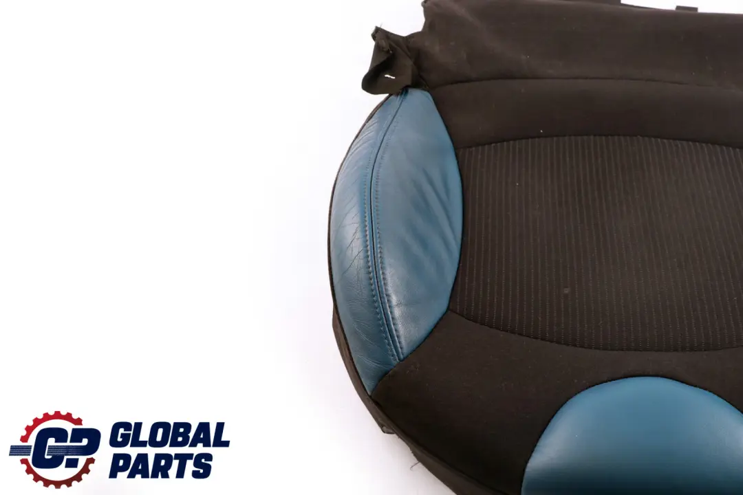 Mini Cooper R55 R56 Front Right O/S Sport Seat Cover Half Leather Blue