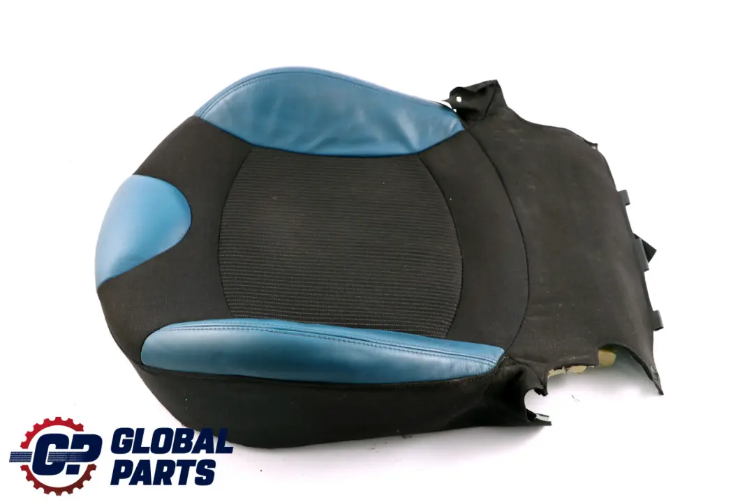 Mini Cooper R55 R56 Front Right O/S Sport Seat Cover Half Leather Blue