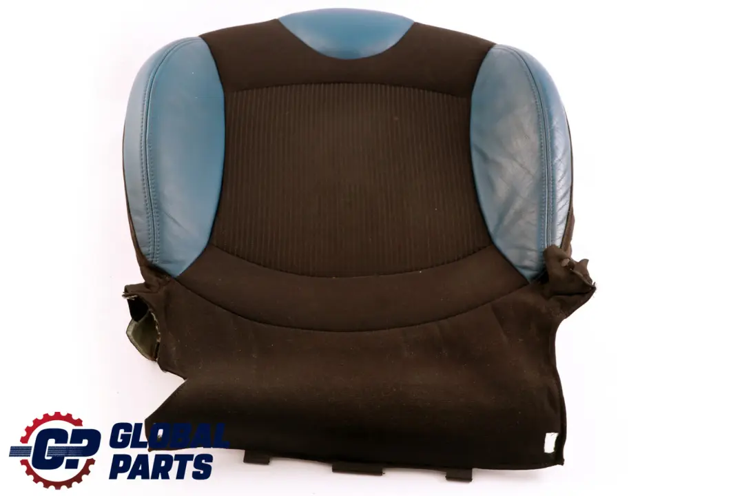 Mini Cooper R55 R56 Front Right O/S Sport Seat Cover Half Leather Blue