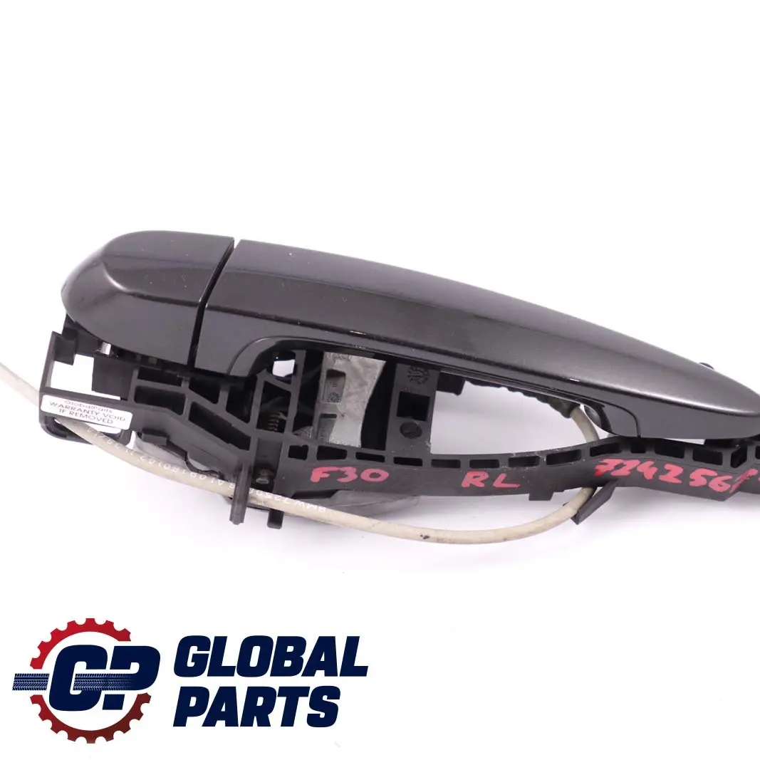 BMW 3 Series F30 F31 Rear Left Outside Door Grab Handle N/S Black Sapphire 475