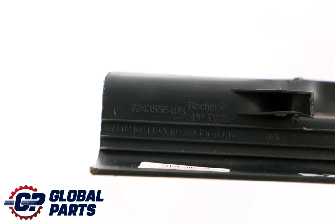 BMW 2 F20 F21 F30 Recubrimiento Carril De Asiento Derecho Negro 7243558