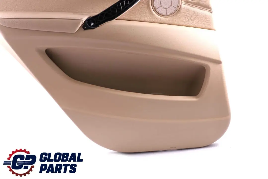 BMW X5 Series E70 Beige Leather Rear Left N/S Door Card Trim Panel 7244417