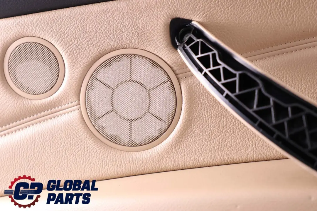 BMW E70 Beige Cuero Trasero Derecho O / S Panel De La tarjeta De puerta 7244418