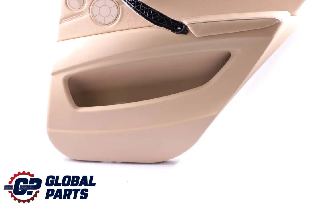 BMW E70 Beige Cuero Trasero Derecho O / S Panel De La tarjeta De puerta 7244418