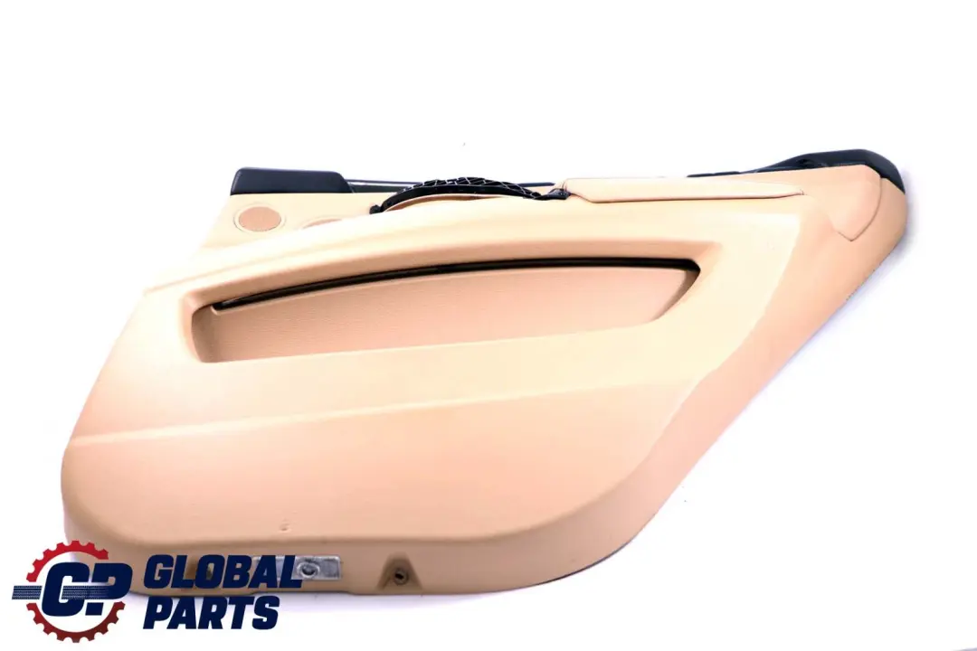 BMW E70 Beige Cuero Trasero Derecho O / S Panel De La tarjeta De puerta 7244418