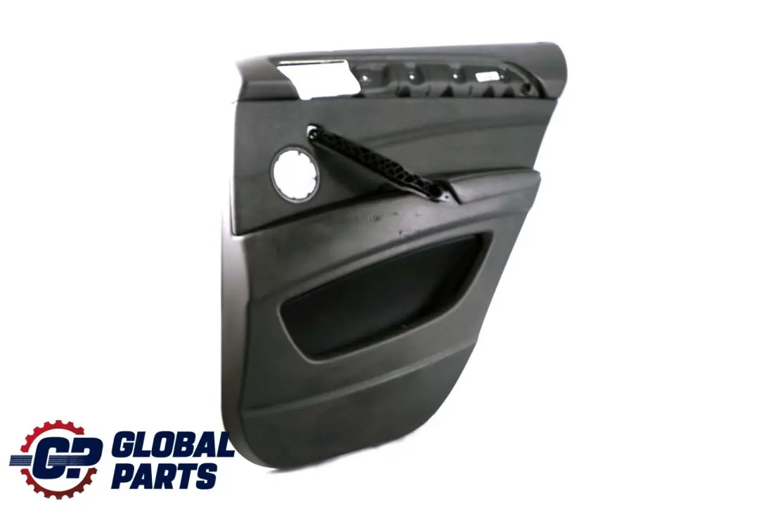 BMW X6 Series E71 Black Leather Rear Right O/S Door Card Trim Panel 7244798