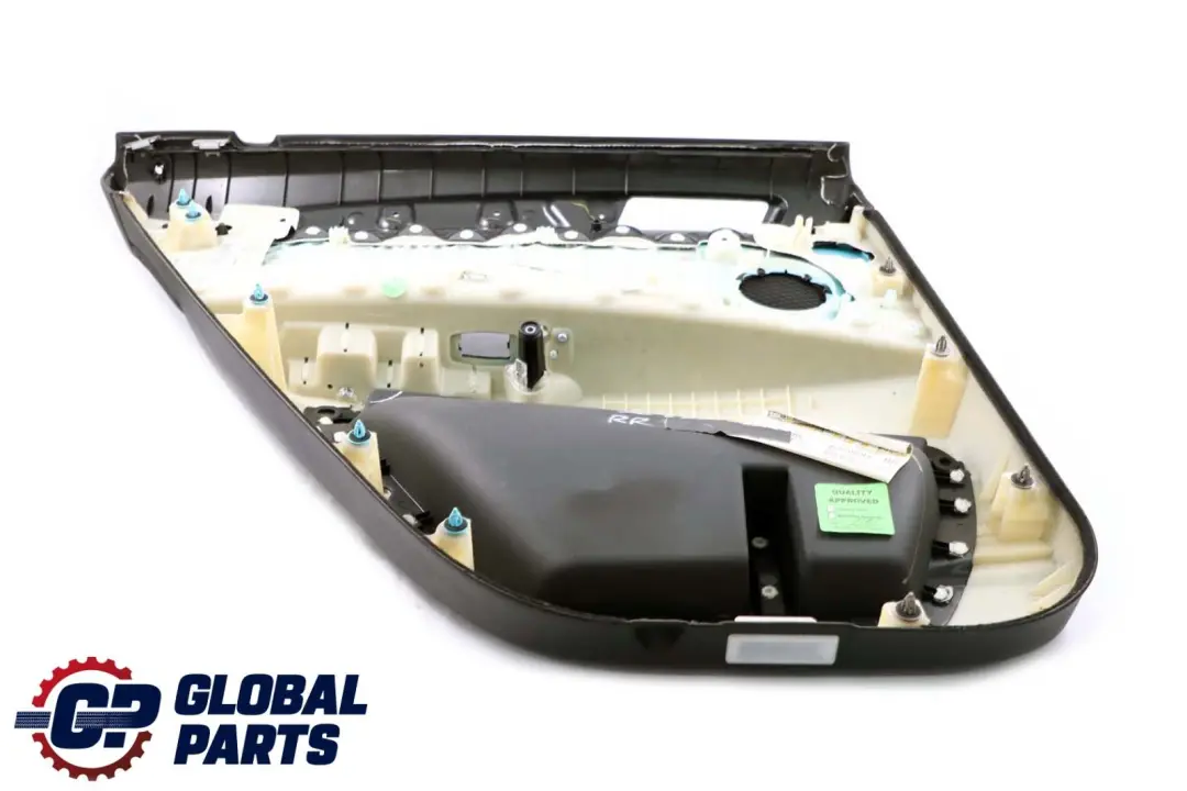 BMW X6 Series E71 Black Leather Rear Right O/S Door Card Trim Panel 7244798