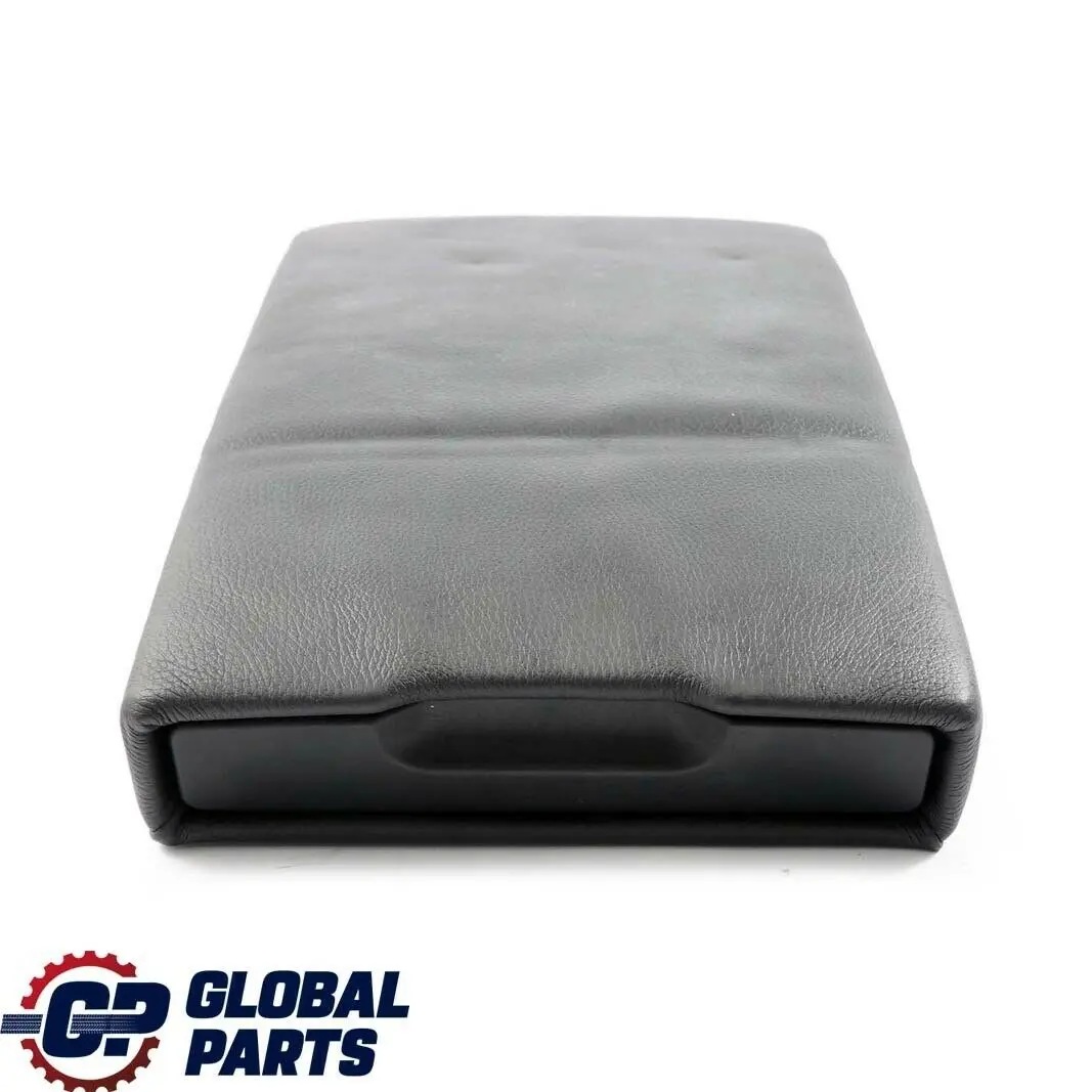 BMW E90 E91 E92 Asiento Trasero Apoyabrazos Medio Cuero Negro 7246449