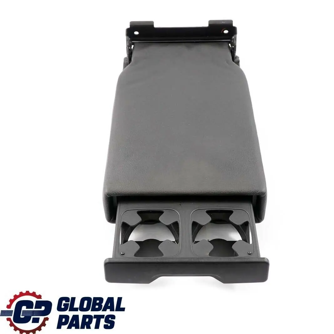 BMW E90 E91 E92 Asiento Trasero Apoyabrazos Medio Cuero Negro 7246449