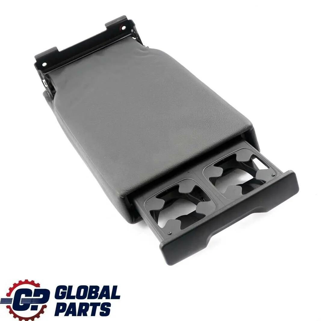 BMW E90 E91 E92 Asiento Trasero Apoyabrazos Medio Cuero Negro 7246449