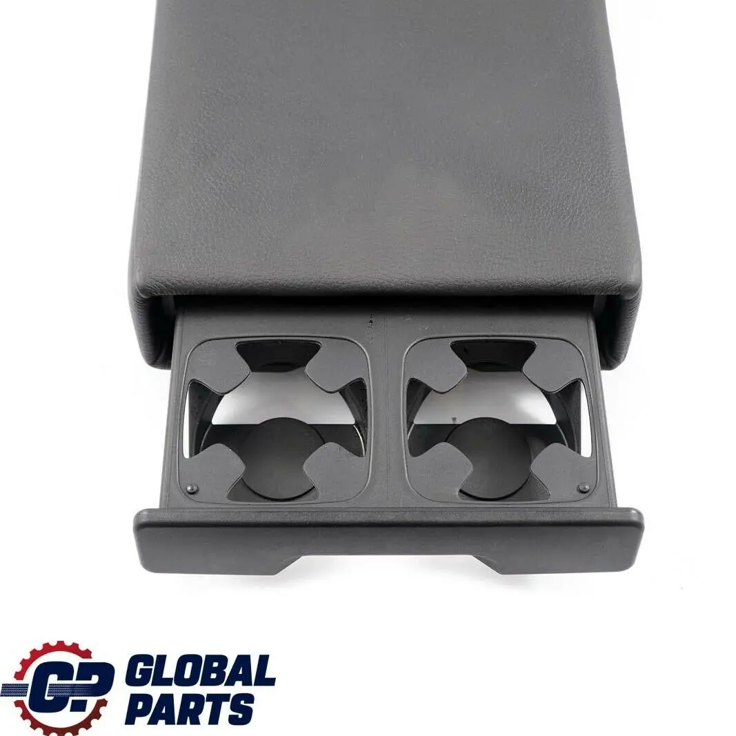 BMW E90 E91 E92 Asiento Trasero Apoyabrazos Medio Cuero Negro 7246449