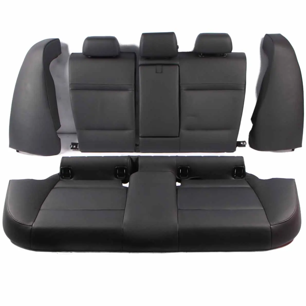 Rear Seat BMW E90 LCI Black Leather Rear Seats Set Sofa Bench Folding Backrest