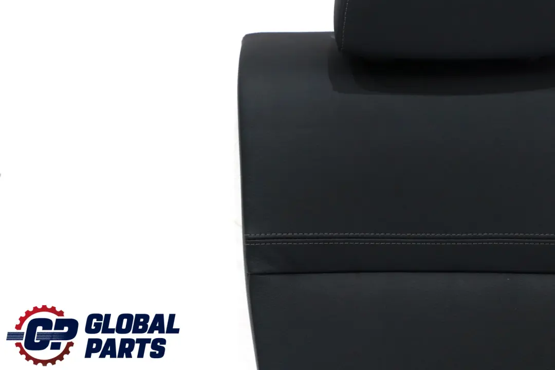 BMW E90 LCI Asiento Trasero Derecho Funda Respaldo Cuero Negro 7246520