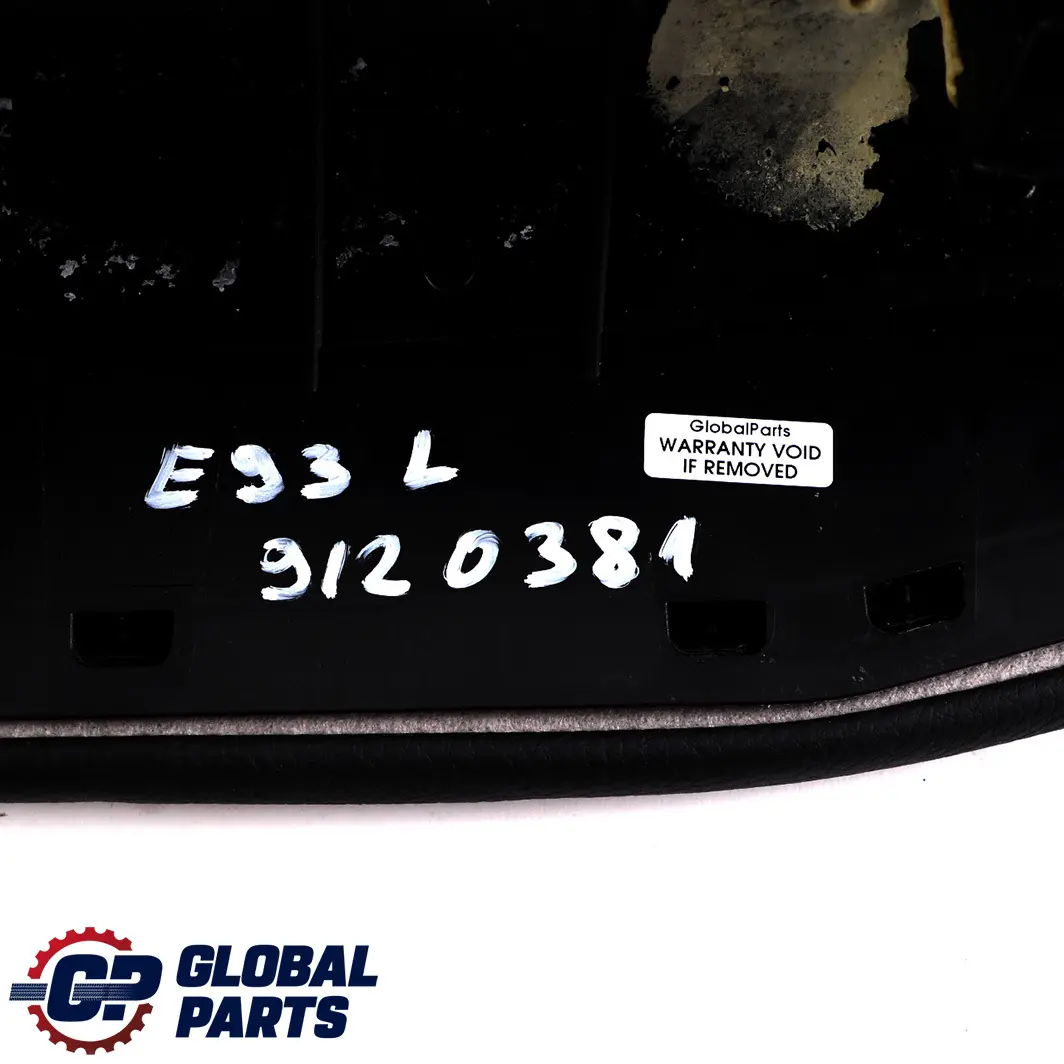 BMW E93 Cabrio Pezzo Laterale Posteriore SX Pelle Dakota Nero 7246661