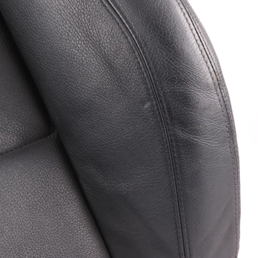 Sport Seat Backrest BMW E90 E91 LCI Front Left N/S Cover Leather Dakota Black