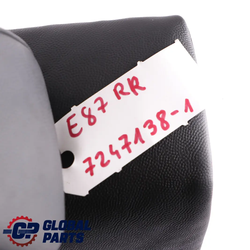 BMW 1 Series E81 E87 LCI 1 Rear Seat Cover Leather Backrest Right O/S Black