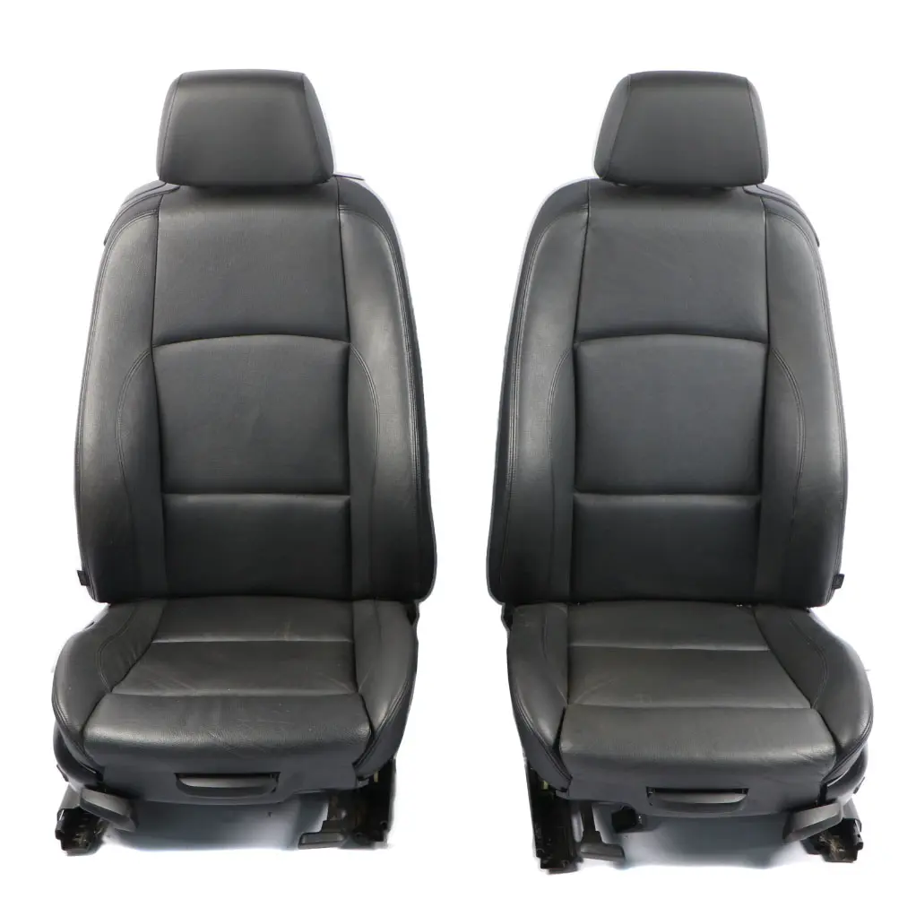 BMW E81 Leather Seats M Sport Black Front Rear Seat Sofa Bench with Door Cards