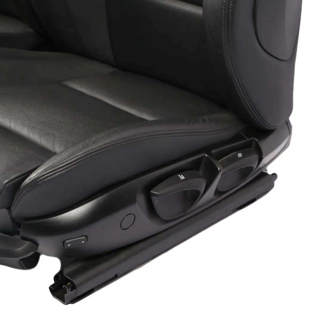 BMW E81 Leather Seats M Sport Black Front Rear Seat Sofa Bench with Door Cards