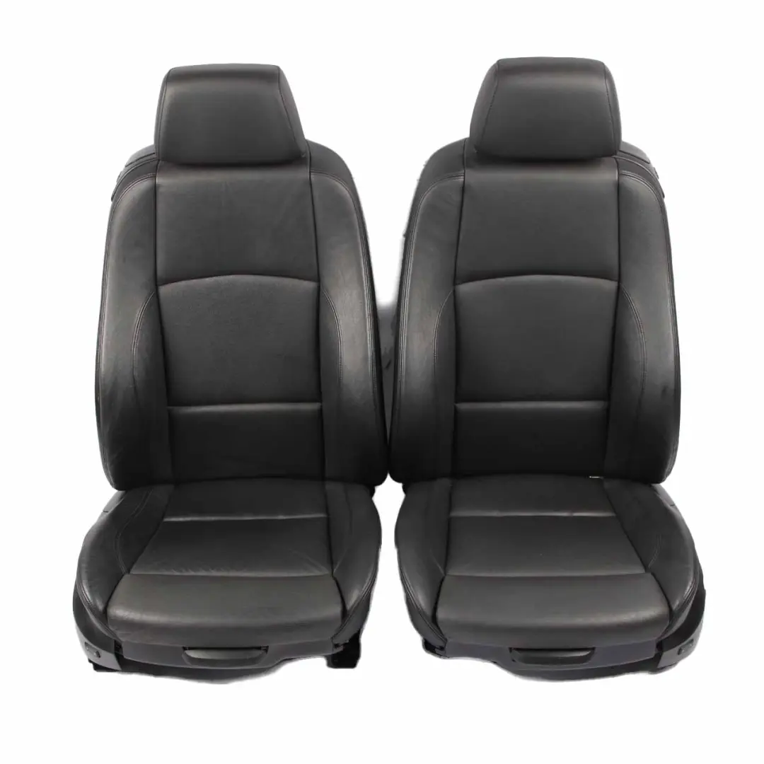 Leather Seats BMW E82 Coupe M Sport Black Seat Memory Sofa Bench Door Cards