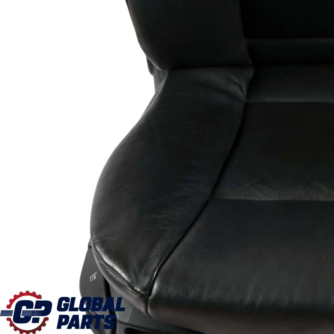 BMW 5 Series E60 E61 Black Leather Dakota Front Right O/S Seat Driver Side