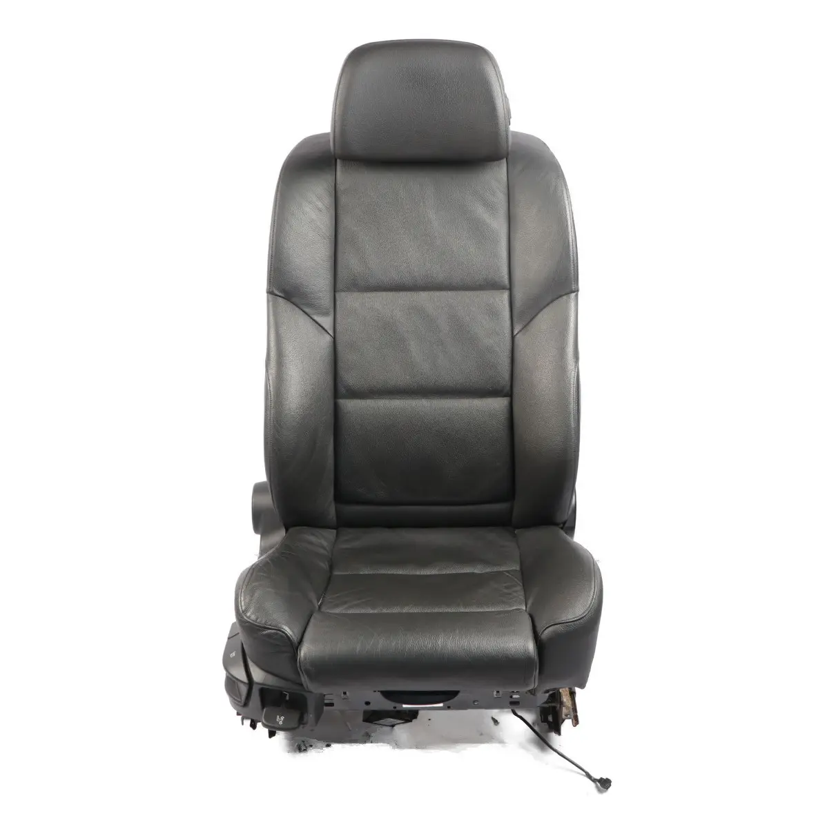 BMW E60 E61 LCI M Sport Front Right O/S Seat Black Leather Dakota