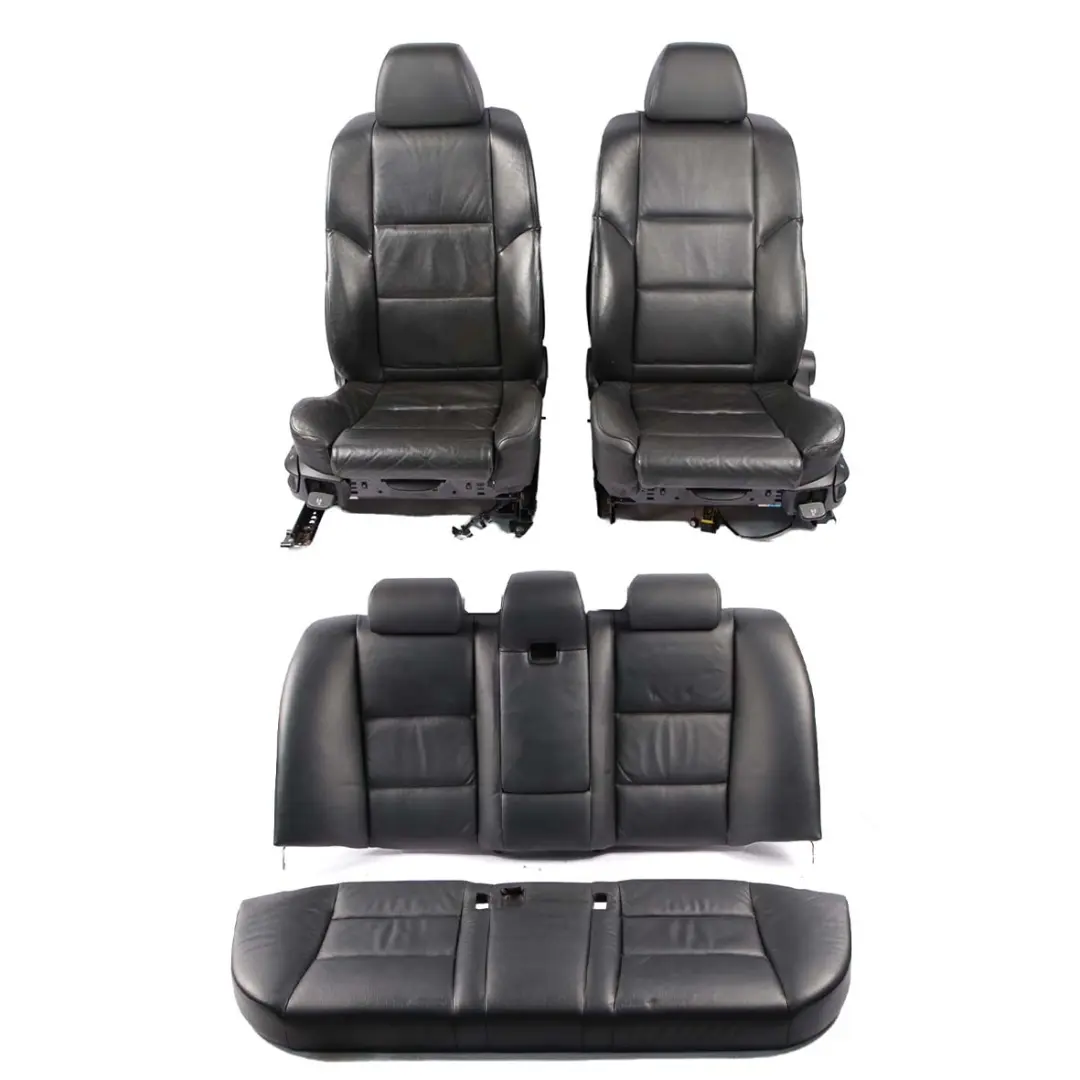 BMW 5 Series E60 Seats Sport Black Leather Interior Front Rear Seat Door Cards