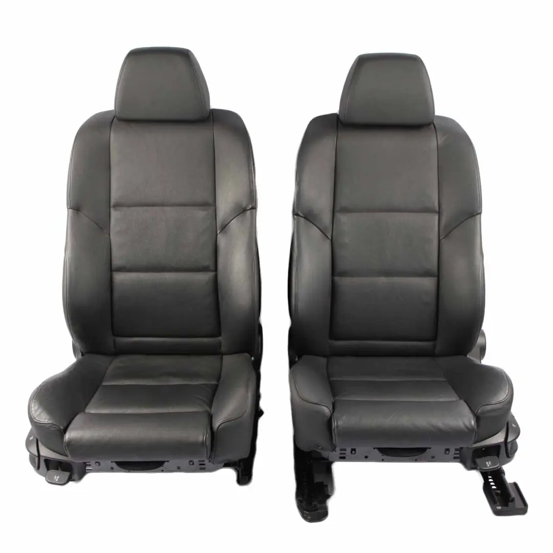 Leather Seats BMW E61 Sport Heated Black Interior Front Rear Seat Door Cards