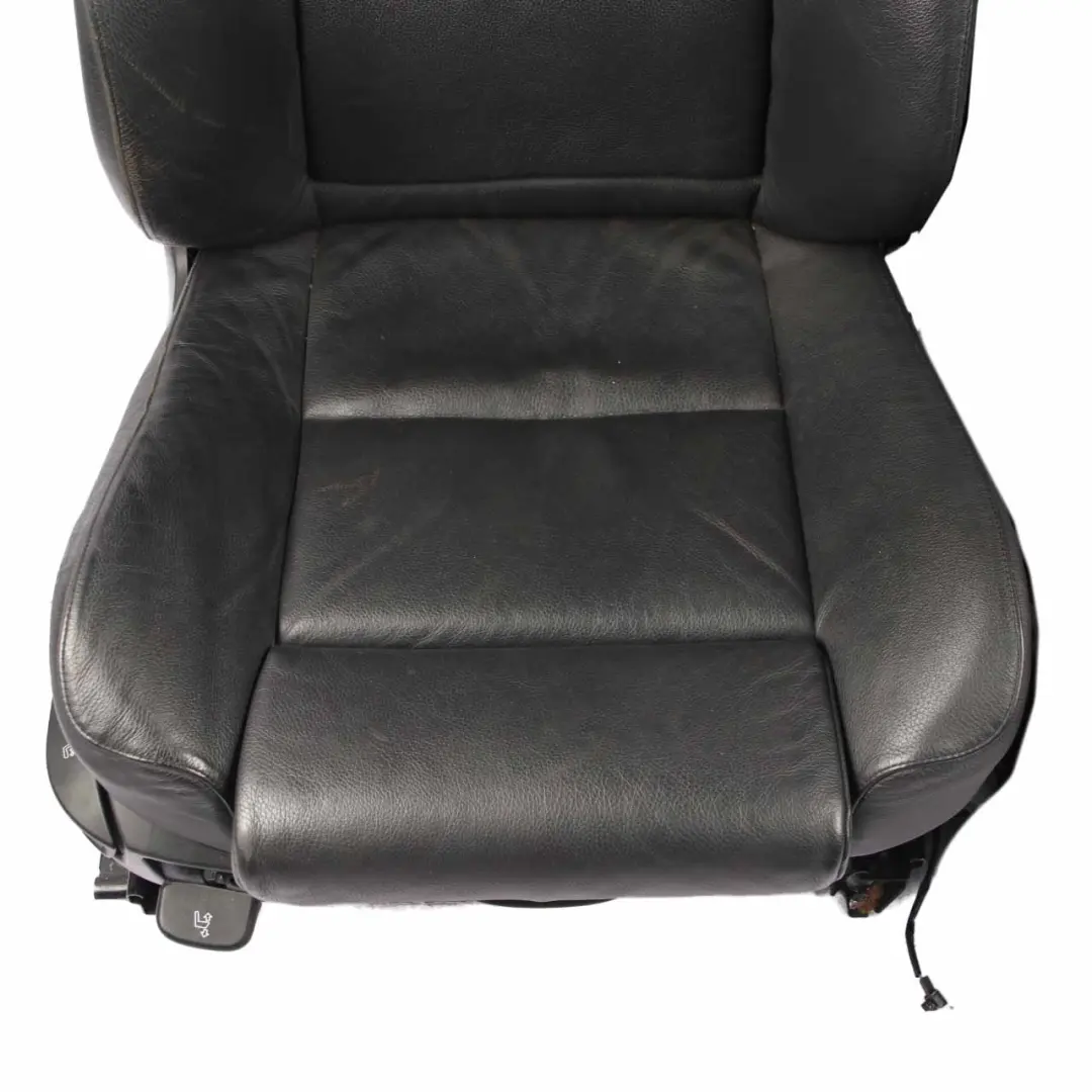 Leather Seats BMW E60 E61 LCI Sport Heated Black Dakota Interior Front Seat 