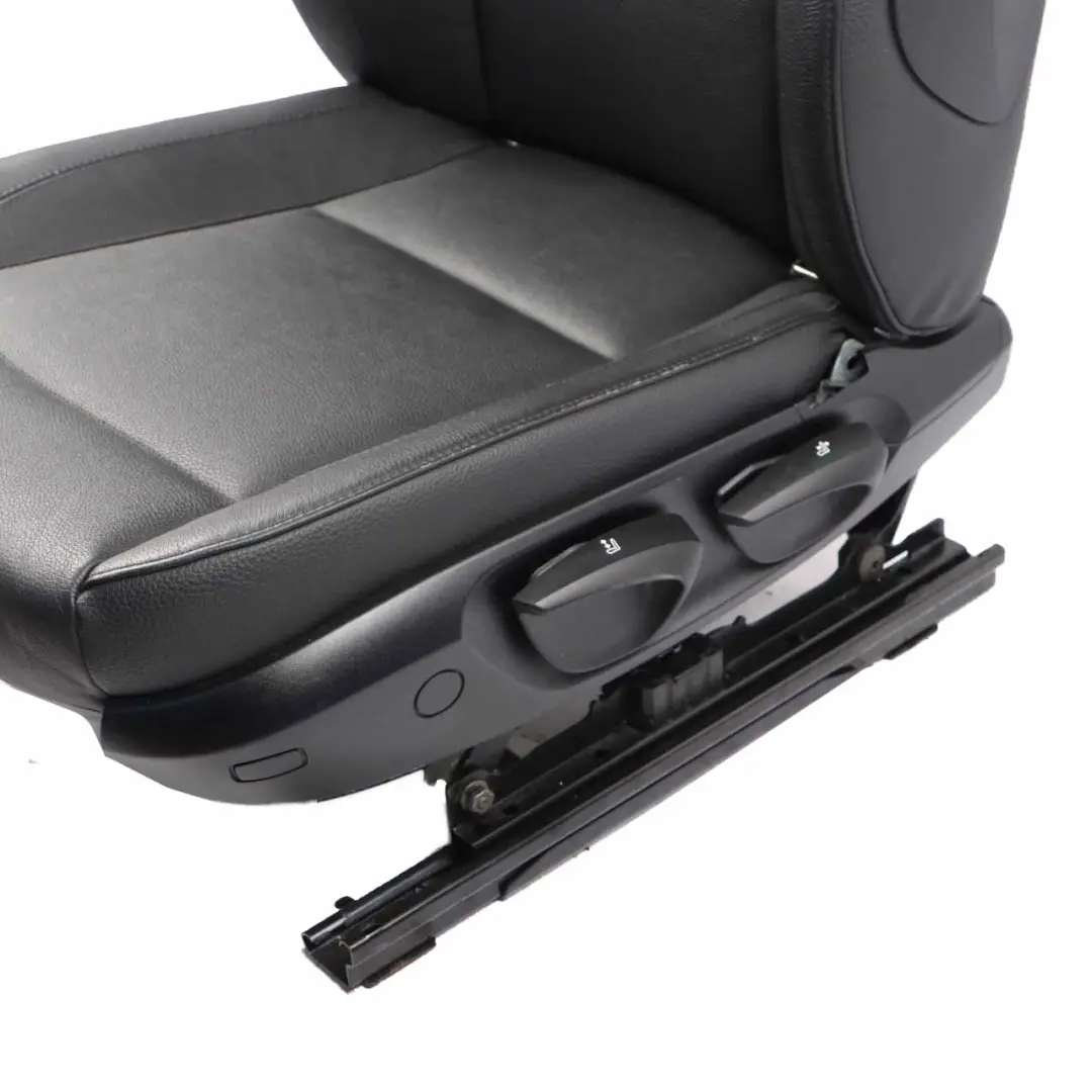 BMW E87 Front Seat Left N/S Leather Boston Black Interior Heated