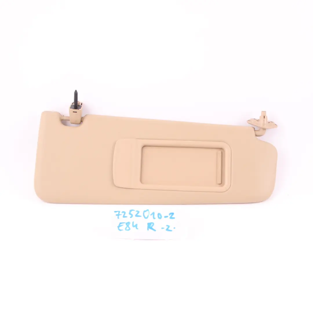 Sun Visor BMW E84 E90 E91 LCI Leather Sun Visor With Mirror Right O/S Beige