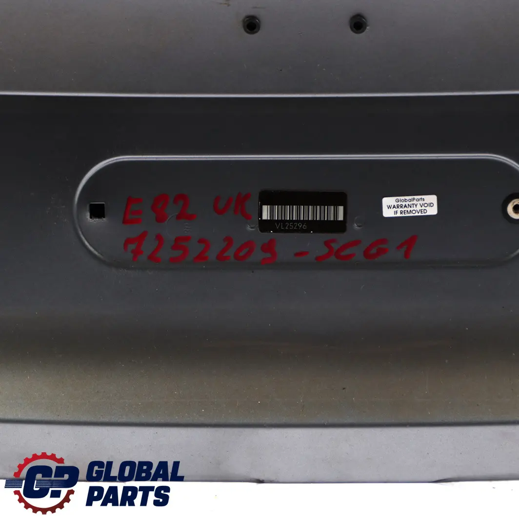 BMW 1 E82 Coupe Tailgate Bootlid Boot Trunk Lid Spacegrau Space Grey - A52