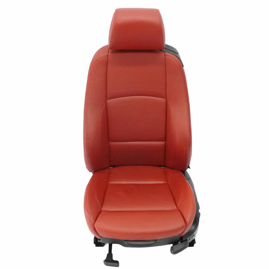 Front Seat Backrest BMW E92 LCI Coupe Sport Left N/S Korall Red Leather Dakota 