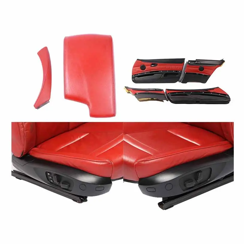 Leather Seats BMW E92 Coupe Dakota Red Interior Memory Seat With Door Cards