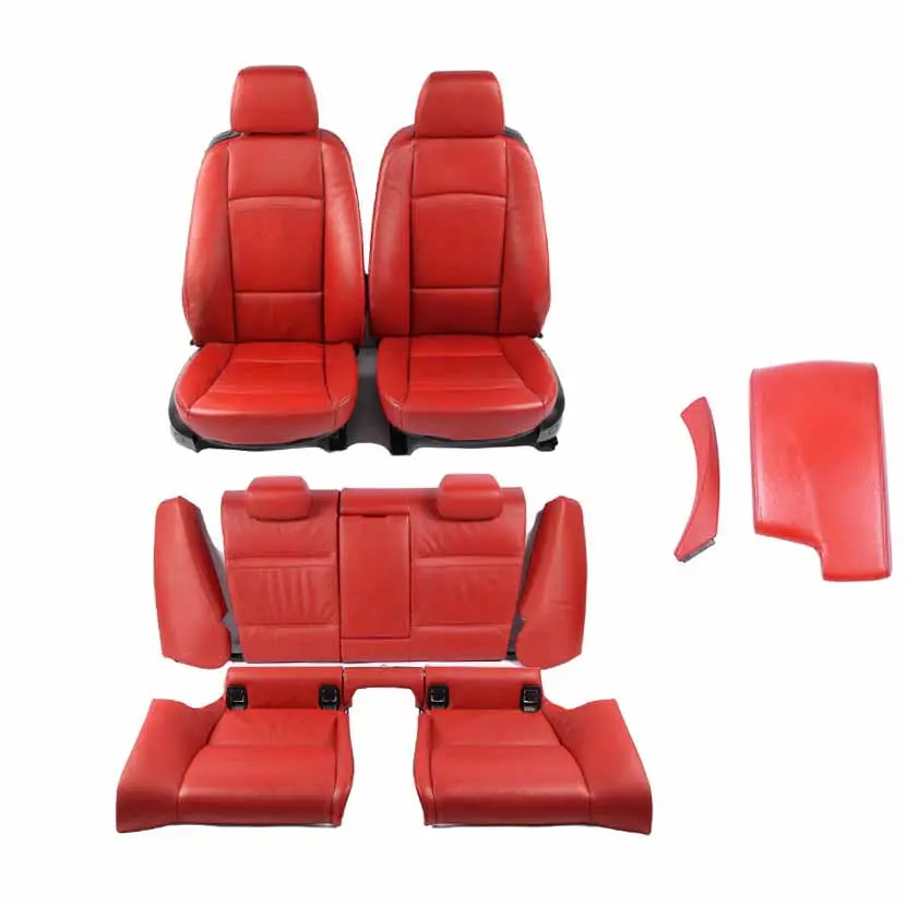 Leather Seats BMW E92 Coupe Dakota Red Interior Memory Seat With Door Cards