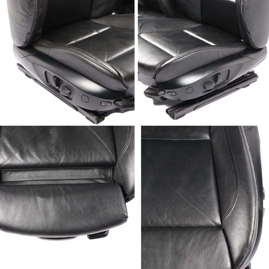 BMW E92 Coupe M Sport Black Leather Interior Seats Front Rear Seat Electric