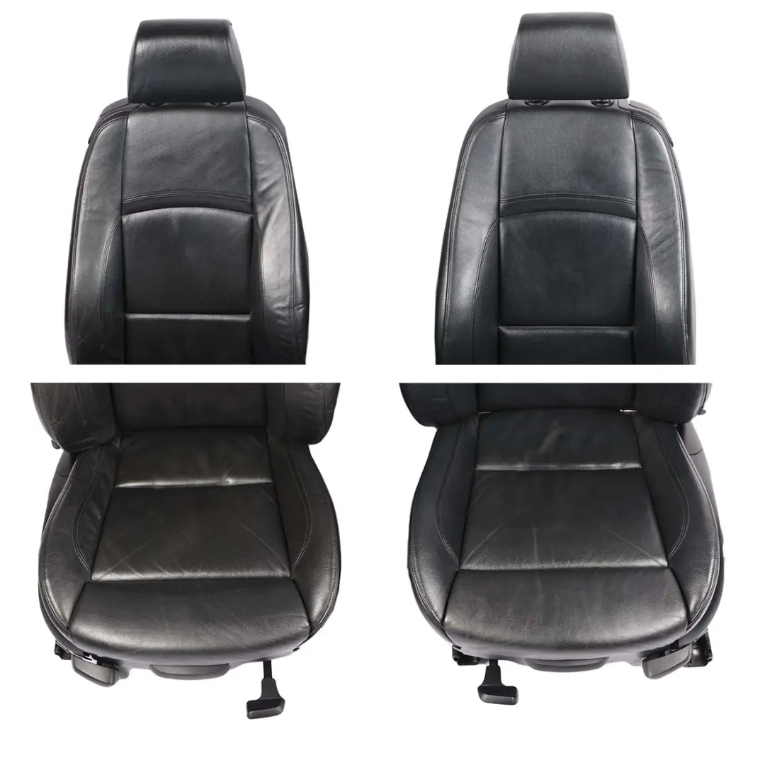 BMW E92 Coupe M Sport Black Leather Interior Seats Front Rear Seat Electric