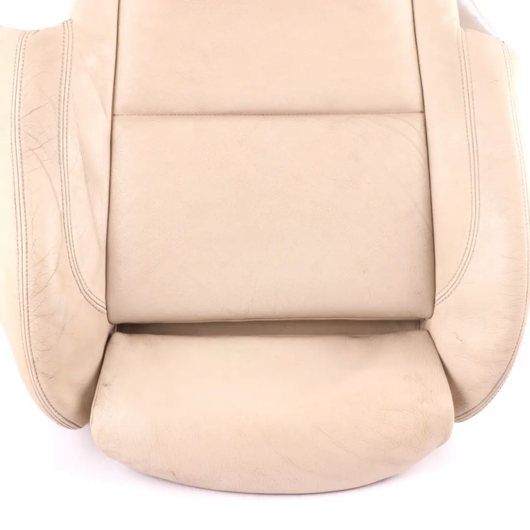 BMW E93 Convertible Front Right Sport Seat O/S Cover Leather Cream Beige