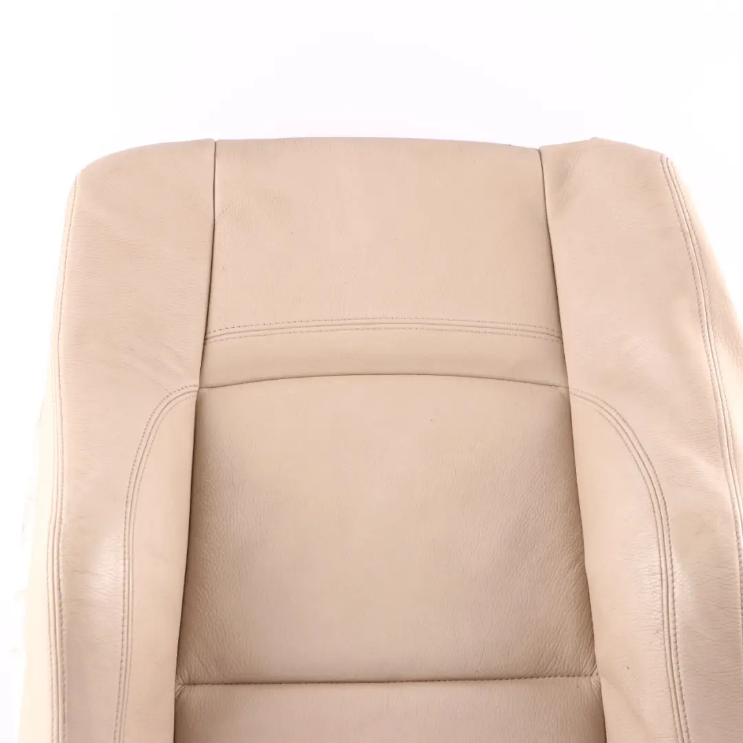 BMW E93 Sport Seat Cover Front Left N/S Heated Seat Cream Beige Leather Backrest