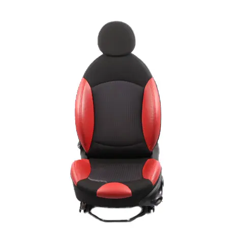 Front Seat Mini R55 R56 LCI Sport Cloth Fabric Red Leather Left N/S Heated
